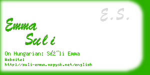 emma suli business card